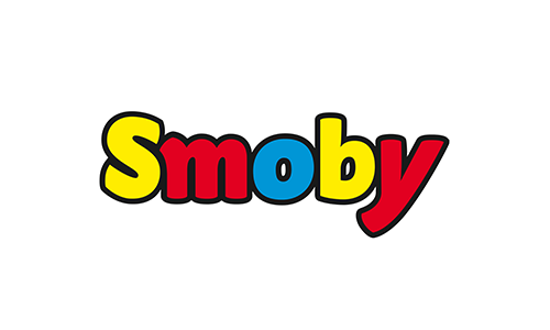 Fargerik Smoby-logo med teksten 'Smoby'.